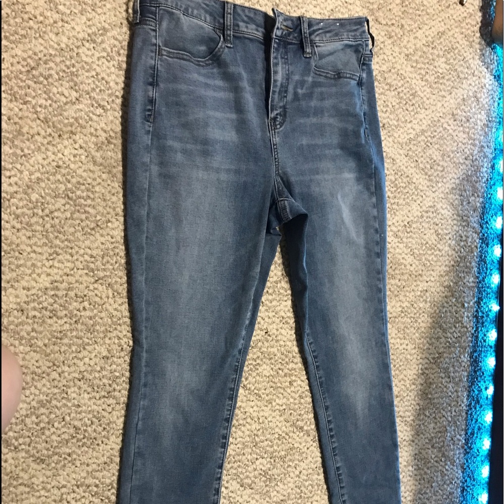Medium blue jeggings